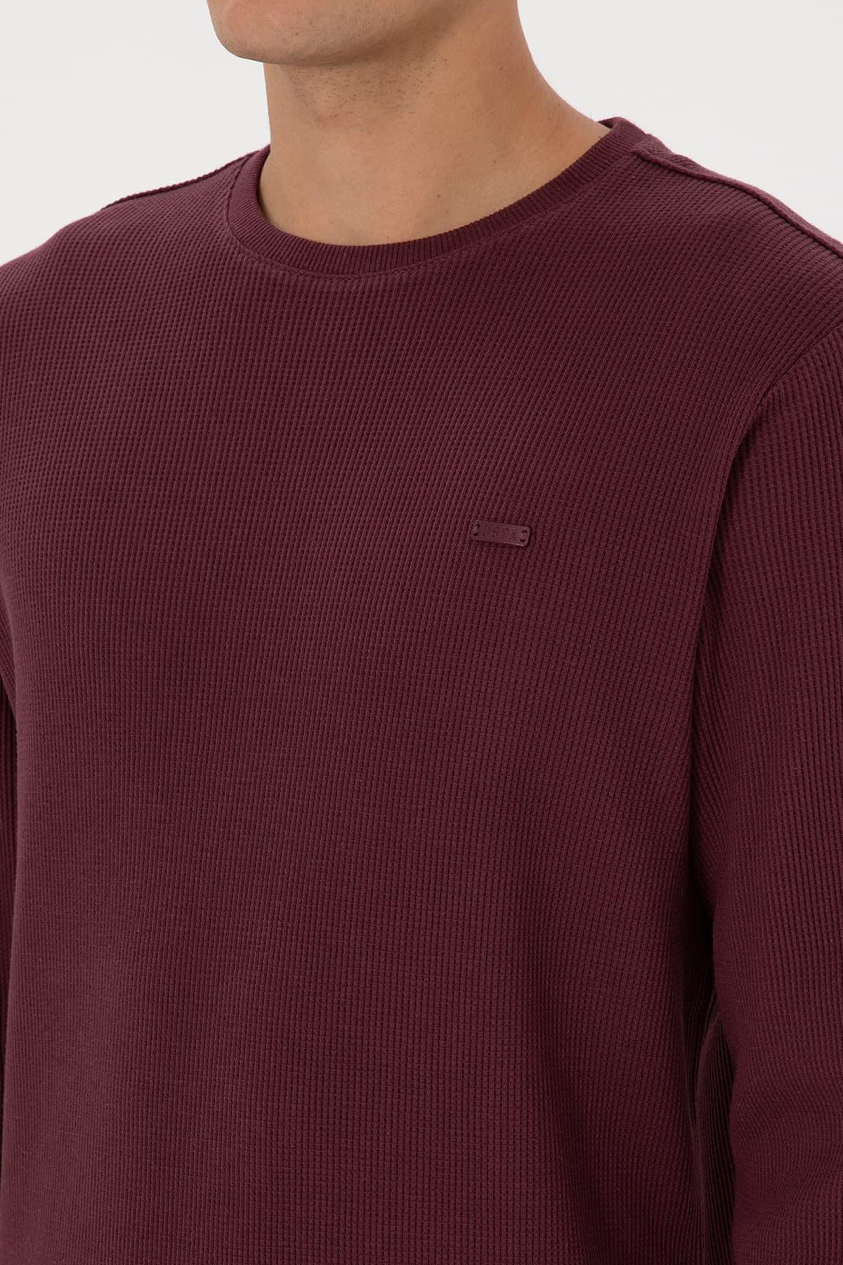 سوئیشرت مردانه U.S. Polo Assn. فیت معمولی یقه گرد بوردو مدل 50316390-VR177 سوئیشرت مردانه U.S. Polo Assn. فیت معمولی یقه گرد بوردو مدل 50316390-VR177