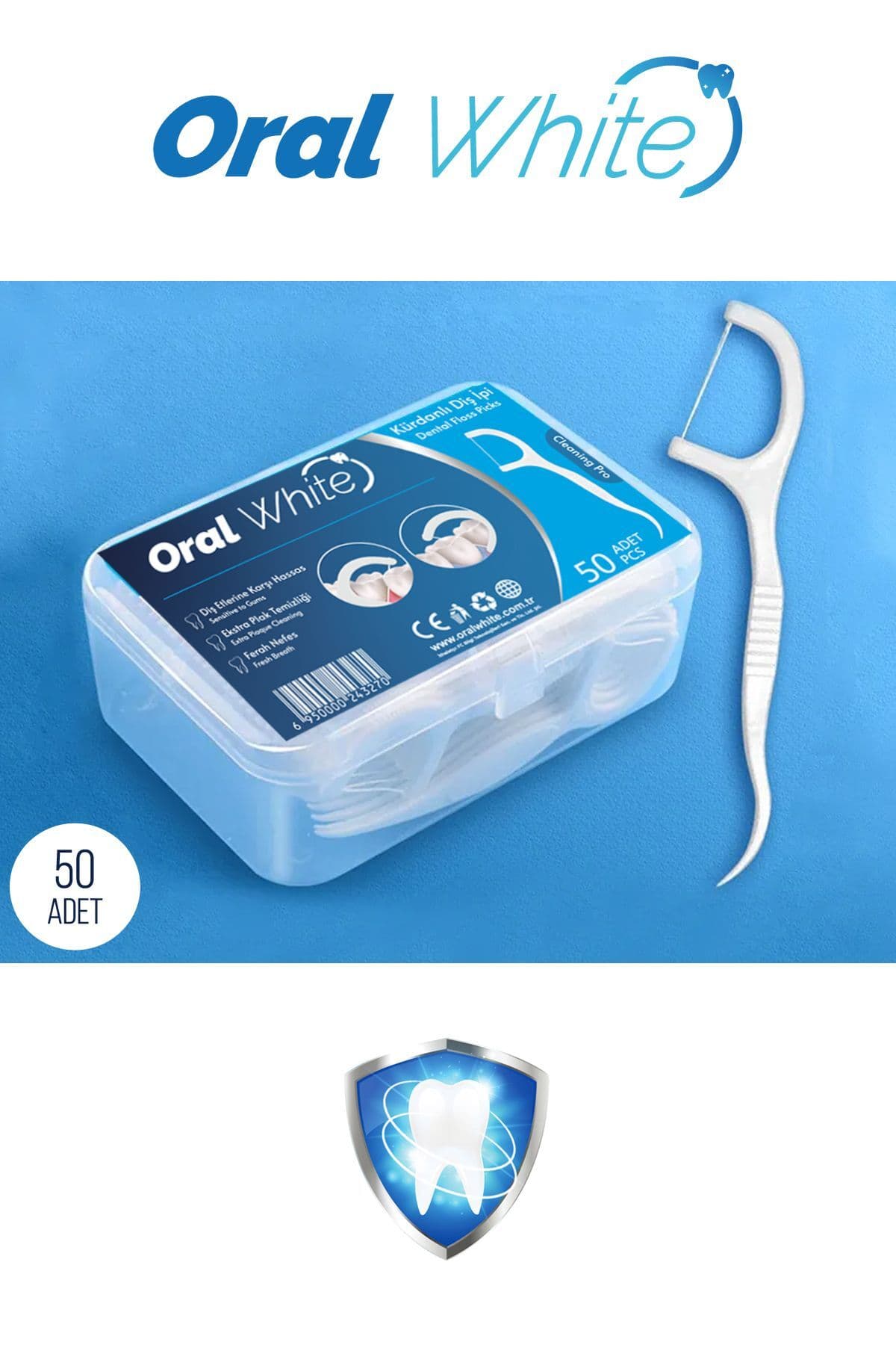 نخ دندان Oral White Cleaning Pro ساده نخ دندان Oral White Cleaning Pro ساده