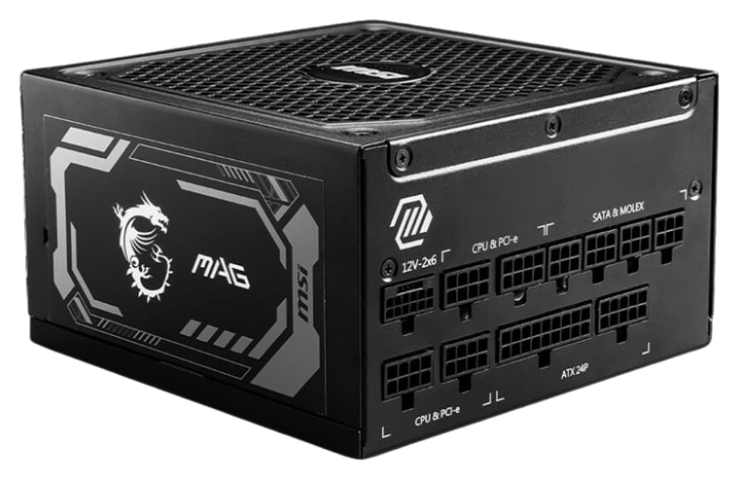 منبع تغذیه MSI فول ماژولار 1250W 80+Gold مدل MAG A1250GL PCIE5 منبع تغذیه MSI فول ماژولار 1250W 80+Gold مدل MAG A1250GL PCIE5