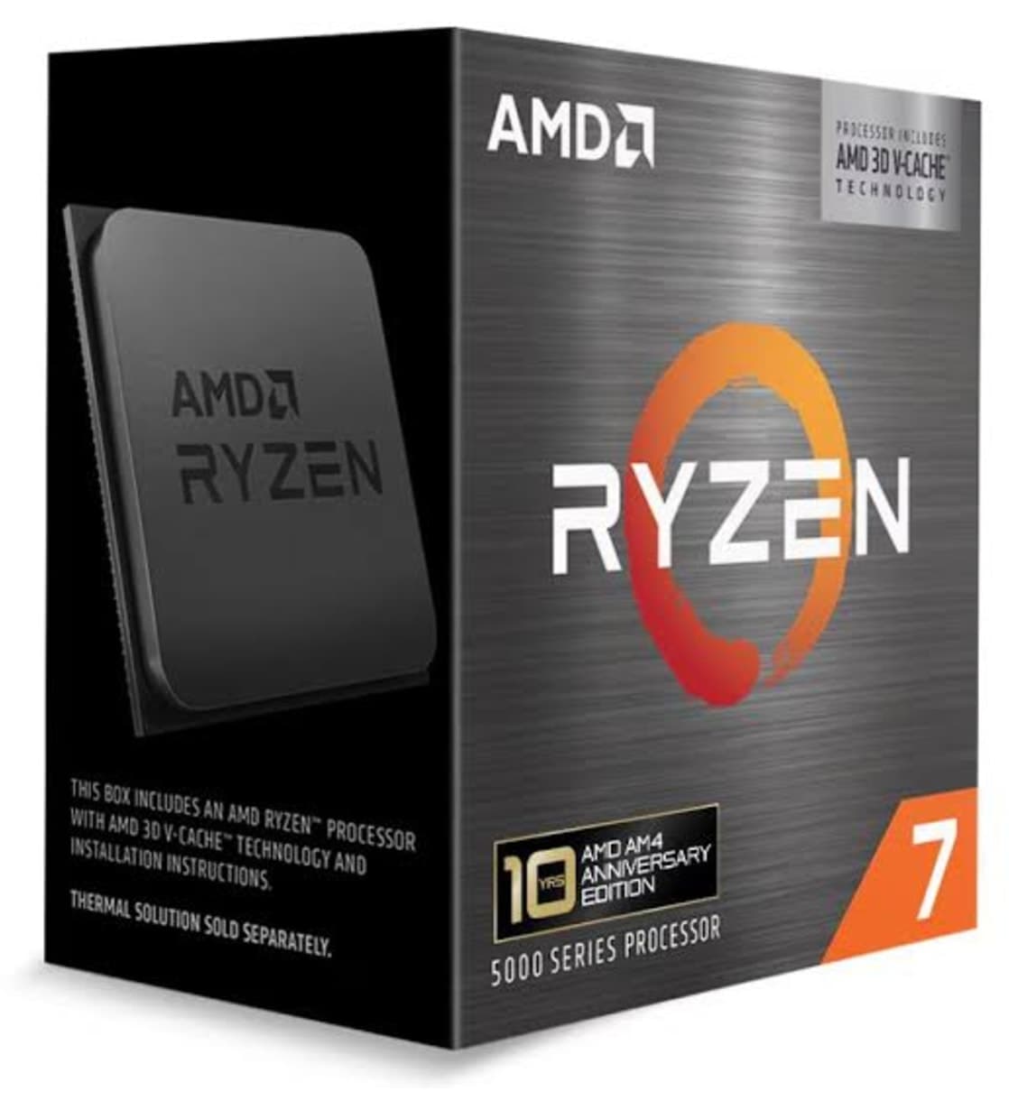 پردازنده AMD RYZEN 7 5800X3D با 8 هسته 96MB بدون VGA سوکت AM4 جعبهدار همراه فن 105W پردازنده AMD RYZEN 7 5800X3D با 8 هسته 96MB بدون VGA سوکت AM4 جعبهدار همراه فن 105W
