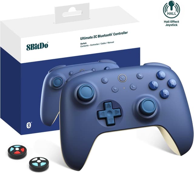 دسته بازی 8Bitdo برای Switch 2 و Switch/OLED/Lite با جویاستیک Hall Effect، آبی تیره مدل Ultimate 2C دسته بازی 8Bitdo برای Switch 2 و Switch/OLED/Lite با جویاستیک Hall Effect، آبی تیره مدل Ultimate 2C