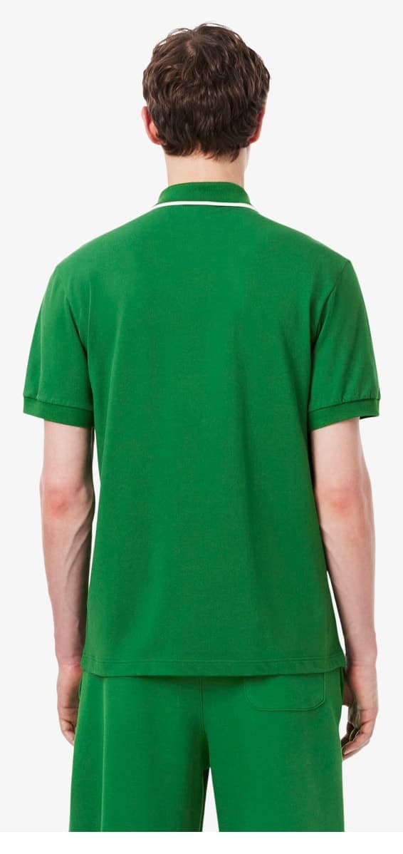 پولو مردانه Lacoste فیت کلاسیک رنگ سبز پولو مردانه Lacoste فیت کلاسیک رنگ سبز