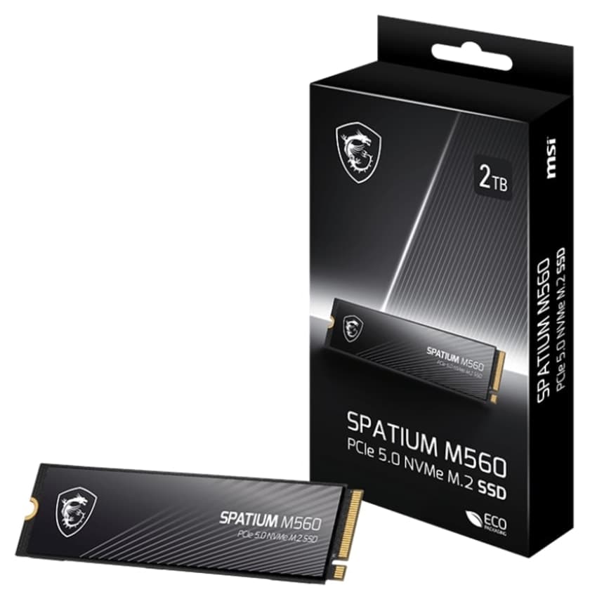 دیسک SSD MSI 2TB PCIe Gen5.0 NVMe M.2 مدل Spatium M560 دیسک SSD MSI 2TB PCIe Gen5.0 NVMe M.2 مدل Spatium M560