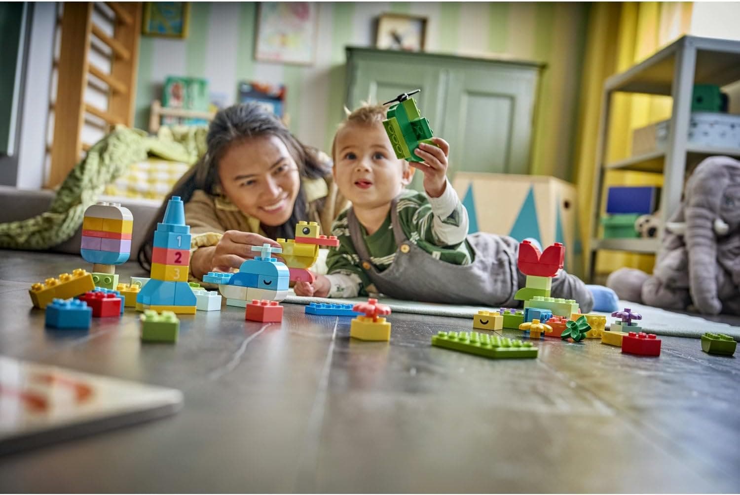 لگو DUPLO Classic جعبه ساختنی رنگی خلاقانه مدل 10479 لگو DUPLO Classic جعبه ساختنی رنگی خلاقانه مدل 10479