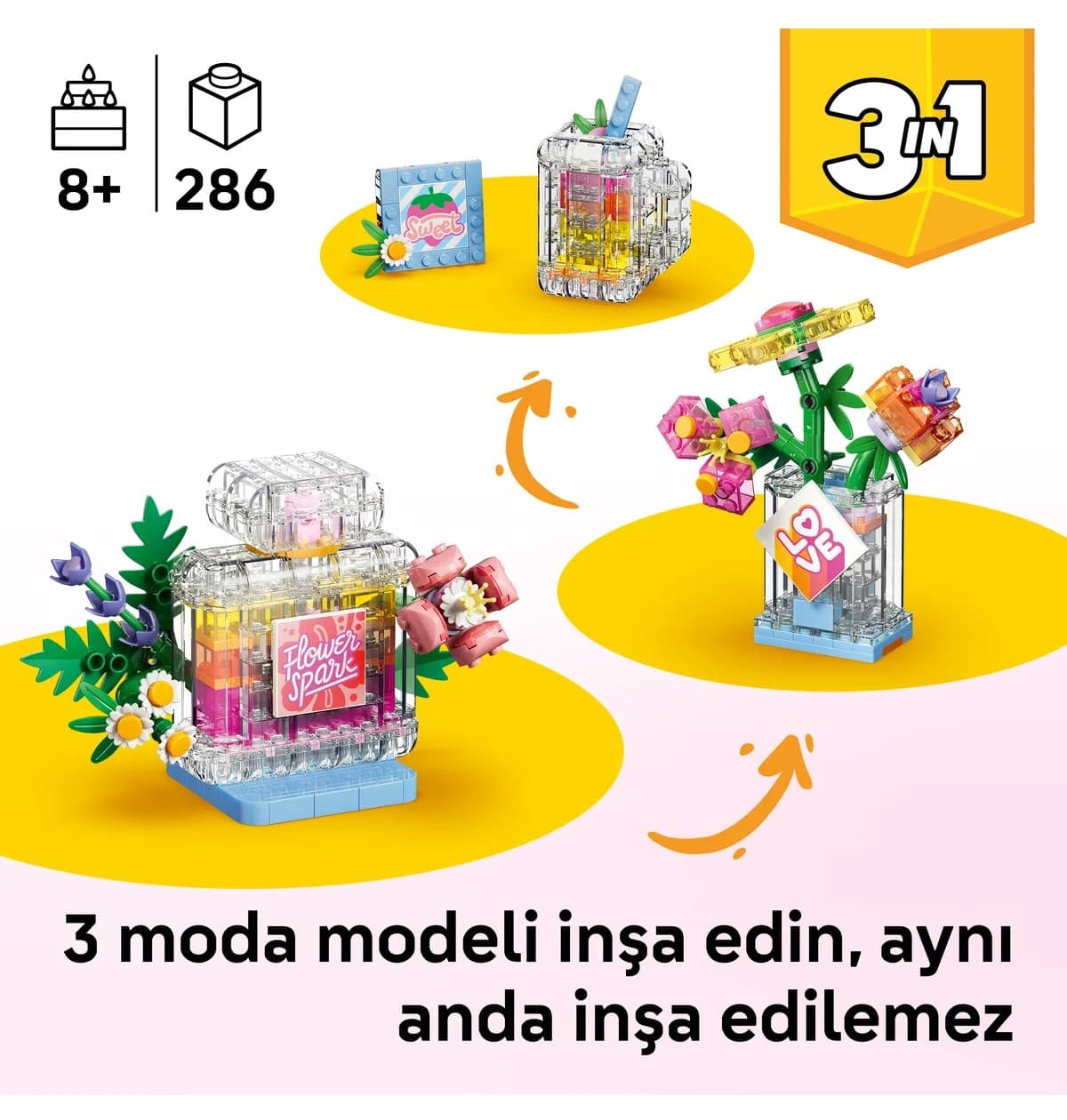لگو Creator بطری عطر تزئینی گلدار 3 در 1 مدل 31383 لگو Creator بطری عطر تزئینی گلدار 3 در 1 مدل 31383