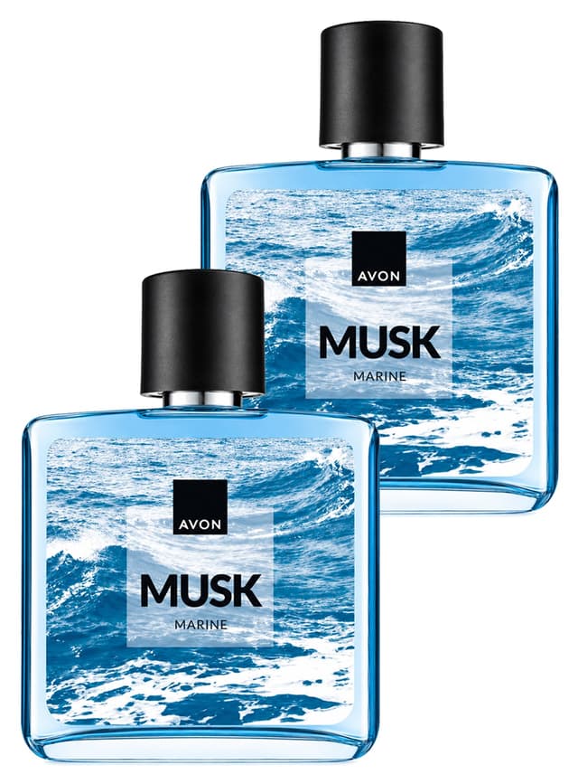 ست دوتایی عطر مردانه Avon Musk Marine مدل EDT 75 ml ست دوتایی عطر مردانه Avon Musk Marine مدل EDT 75 ml