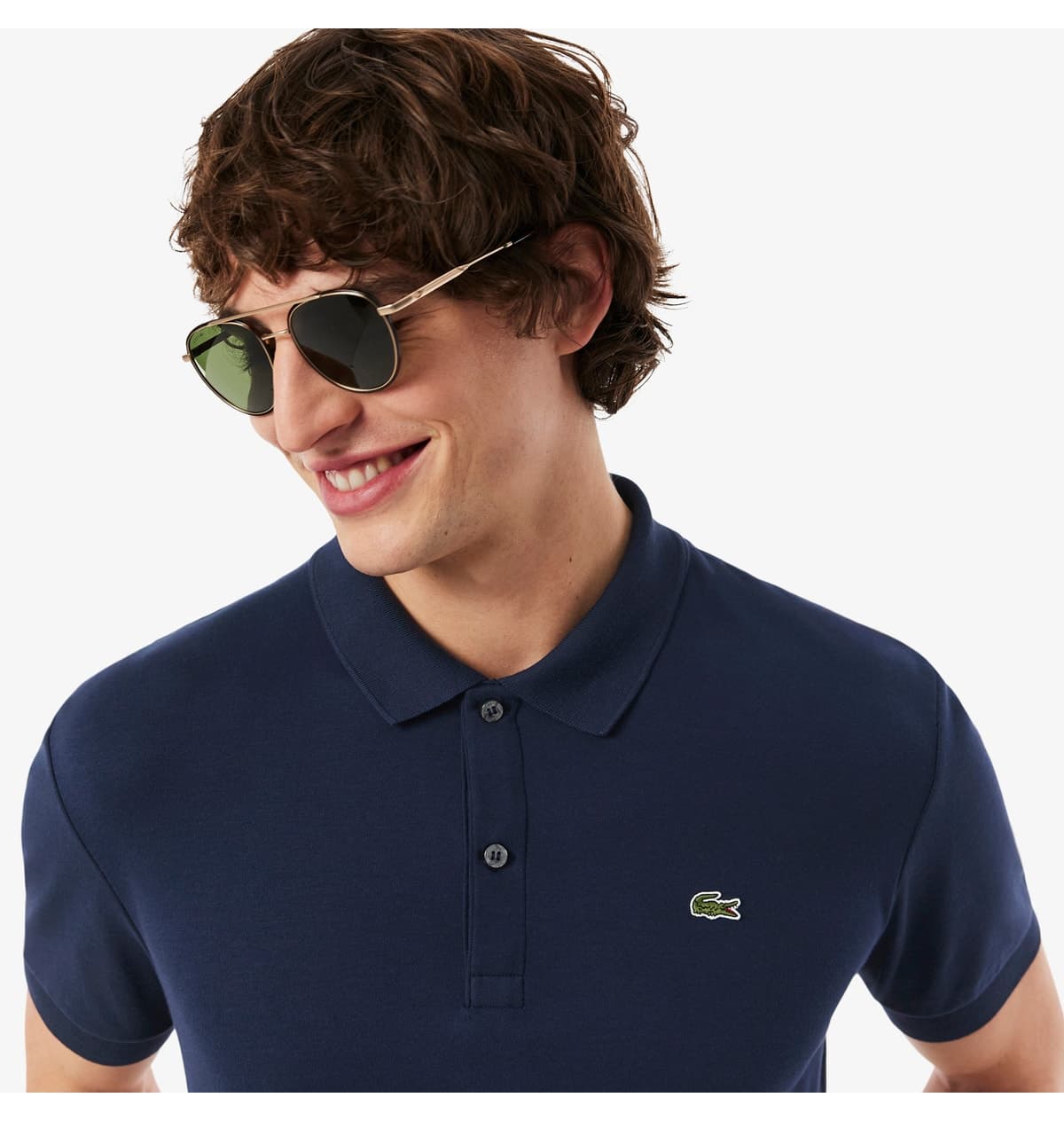 پولوشرت مردانه Lacoste سرمهای فیت معمولی پولوشرت مردانه Lacoste سرمهای فیت معمولی