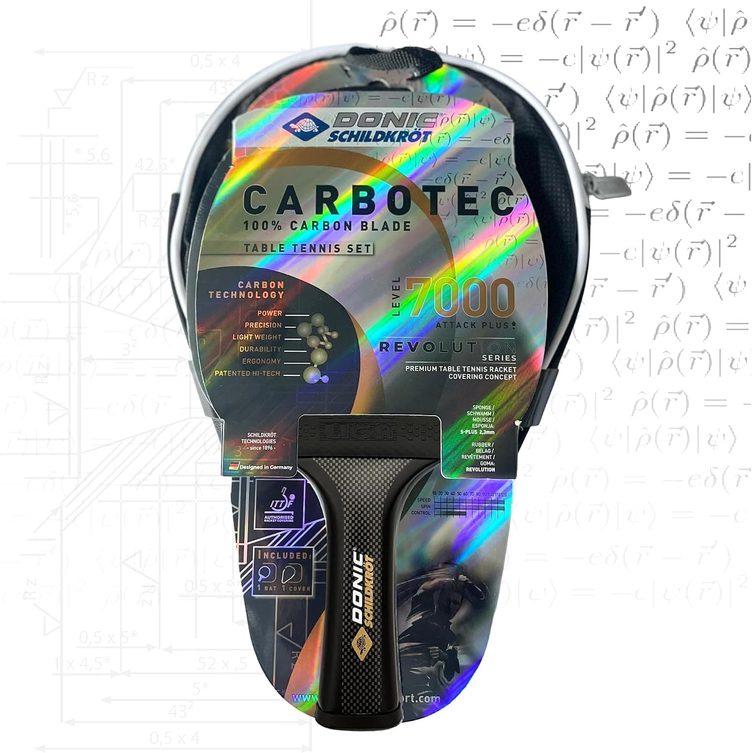 راکت پینگپنگ Donic-Schildkröt دسته مقعر با رویه ITTF و کربن قابل انتخاب 20%، 50% و 100% راکت پینگپنگ Donic-Schildkröt دسته مقعر با رویه ITTF و کربن قابل انتخاب 20%، 50% و 100%