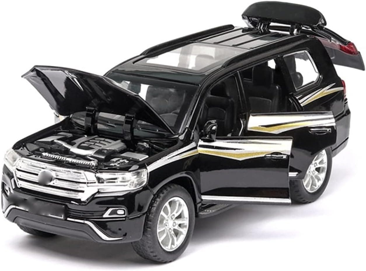ماشین اسباببازی کودکان YBSM مدل Toyota Land-Cruiser مقیاس 1:32 آلیاژی مشکی عقبکش با صدا و نور ماشین اسباببازی کودکان YBSM مدل Toyota Land-Cruiser مقیاس 1:32 آلیاژی مشکی عقبکش با صدا و نور