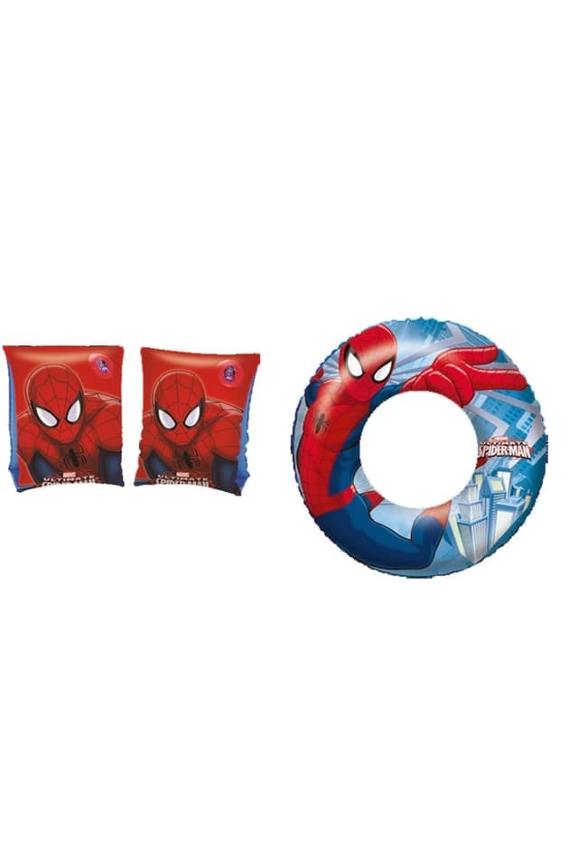 ست بازوبند و حلقه شنا کودکان Bestway دارای مجوز Spiderman ست بازوبند و حلقه شنا کودکان Bestway دارای مجوز Spiderman