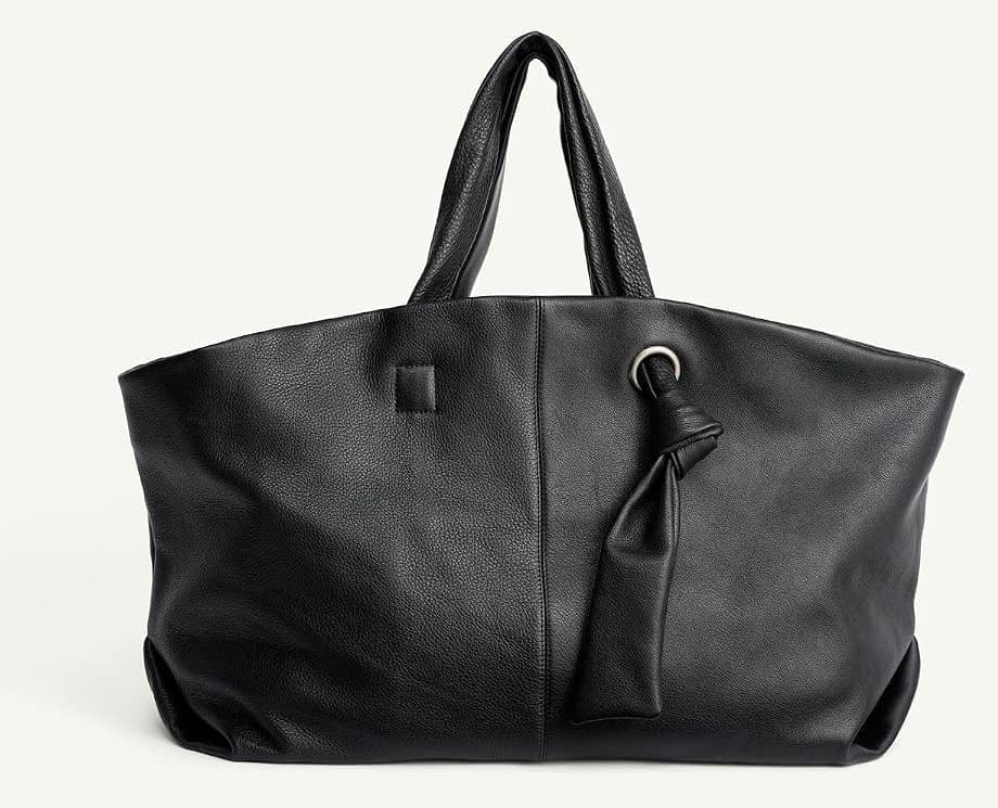 کیف توت چرمی زنانه Zara رنگ مشکی کیف توت چرمی زنانه Zara رنگ مشکی