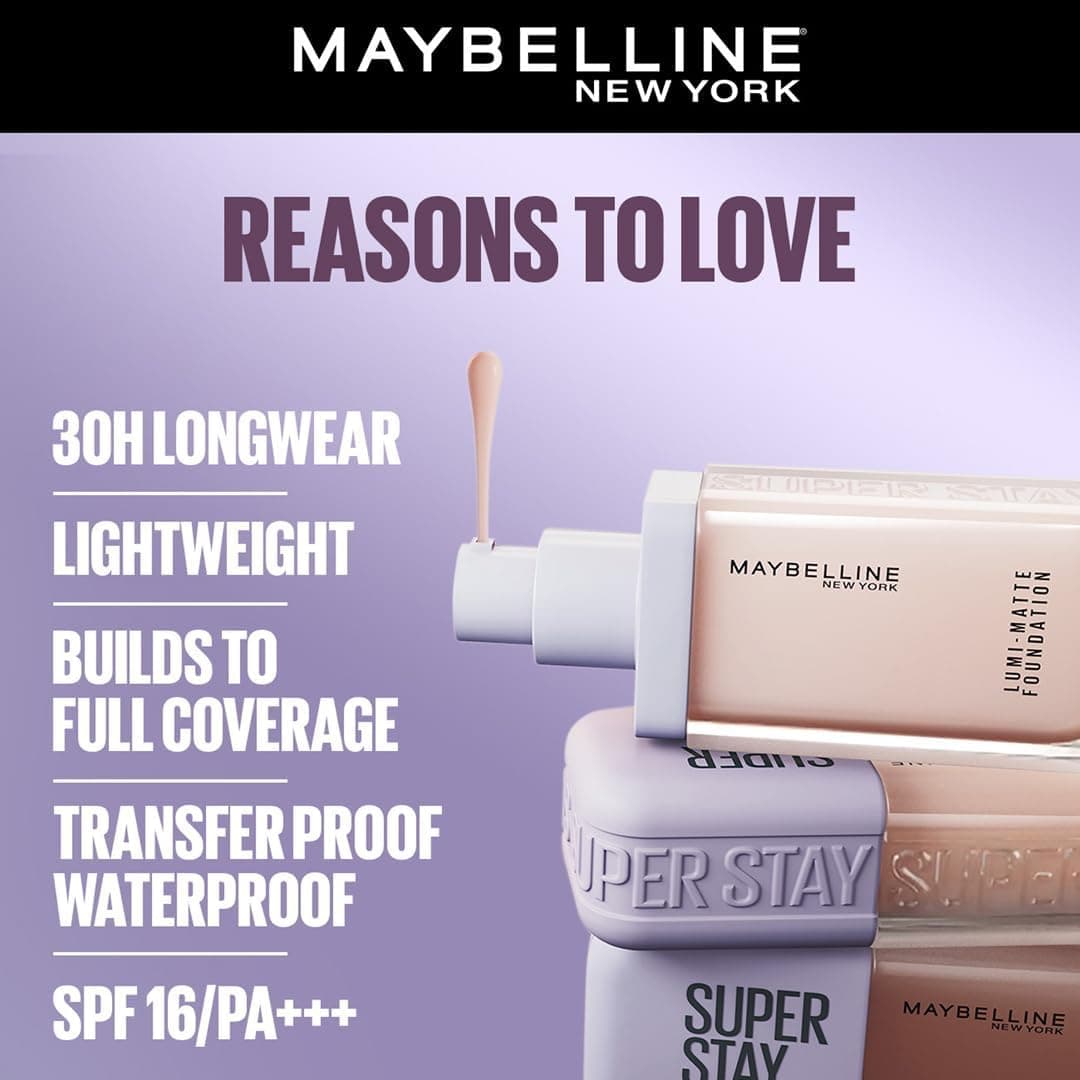 فاندیشن مایع Maybelline New York Super Stay Lumi Matte رنگ 310 35ml فاندیشن مایع Maybelline New York Super Stay Lumi Matte رنگ 310 35ml