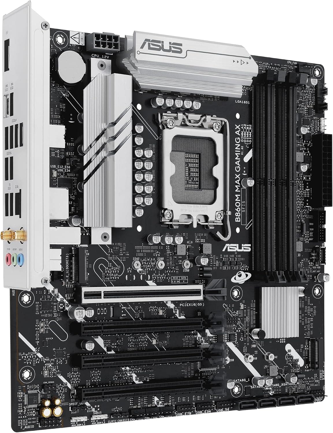مادربرد ASUS Micro-ATX با چیپست Intel B860 سوکت LGA 1851 مدل B860M MAX GAMING AX مادربرد ASUS Micro-ATX با چیپست Intel B860 سوکت LGA 1851 مدل B860M MAX GAMING AX