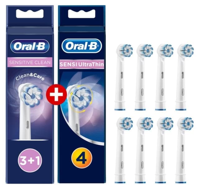 سری یدک مسواک Oral-B Sensitive Clean و Sensi Ultrathin، 3+1، 4 عددی سری یدک مسواک Oral-B Sensitive Clean و Sensi Ultrathin، 3+1، 4 عددی