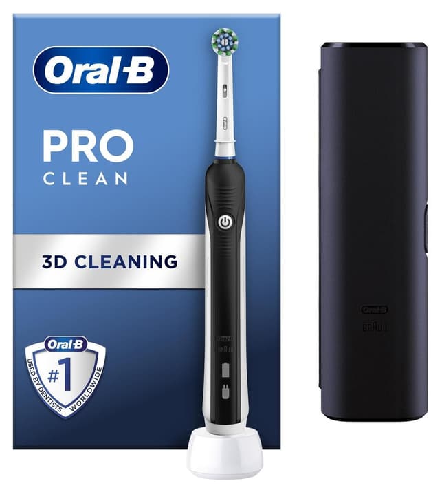 مسواک شارژی Oral-B Pro Clean مشکی بههمراه جعبه سفری مسواک شارژی Oral-B Pro Clean مشکی بههمراه جعبه سفری