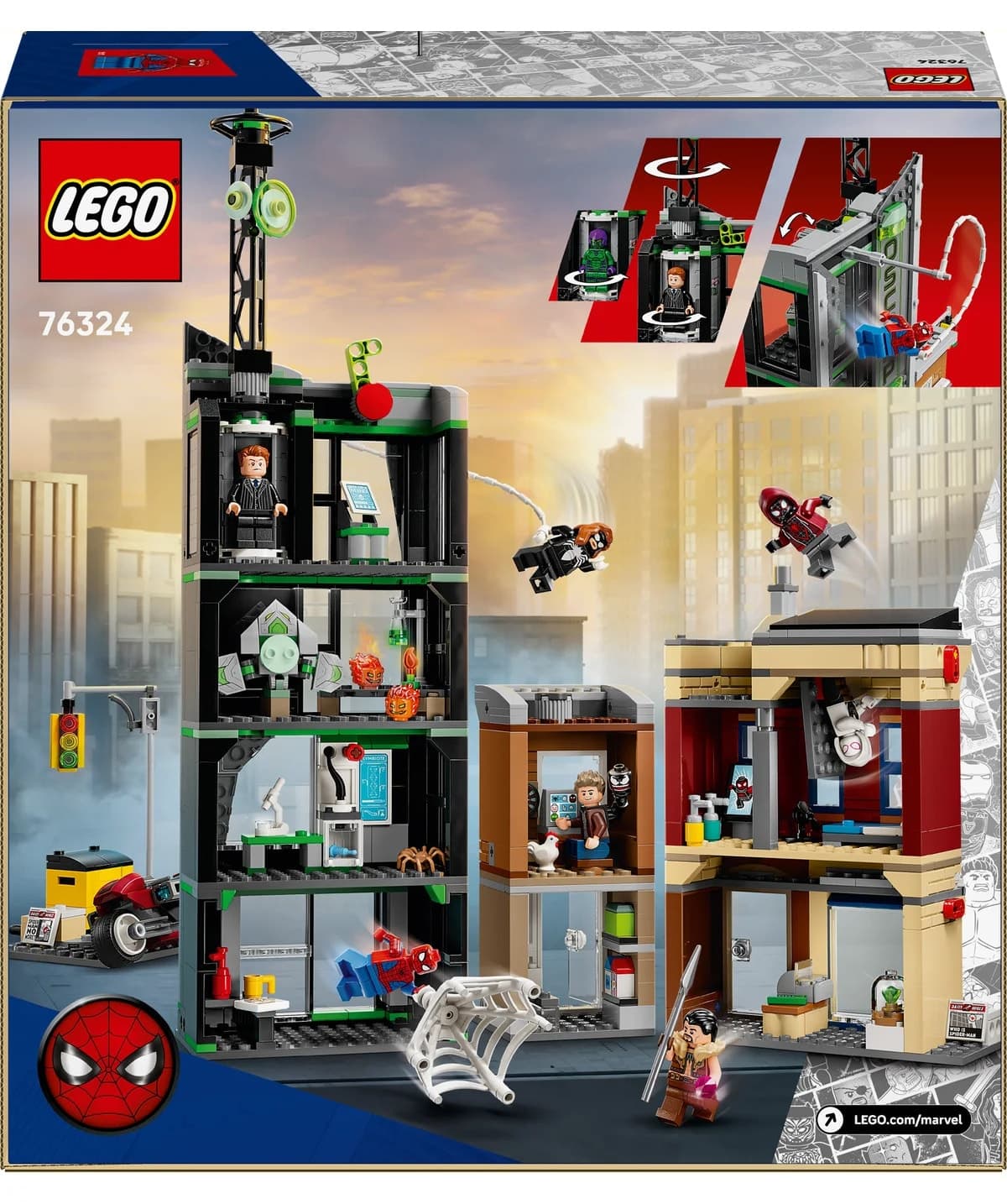 لگو Marvel مرد عنکبوتی علیه Oscorp 808 قطعه مدل 76324 لگو Marvel مرد عنکبوتی علیه Oscorp 808 قطعه مدل 76324