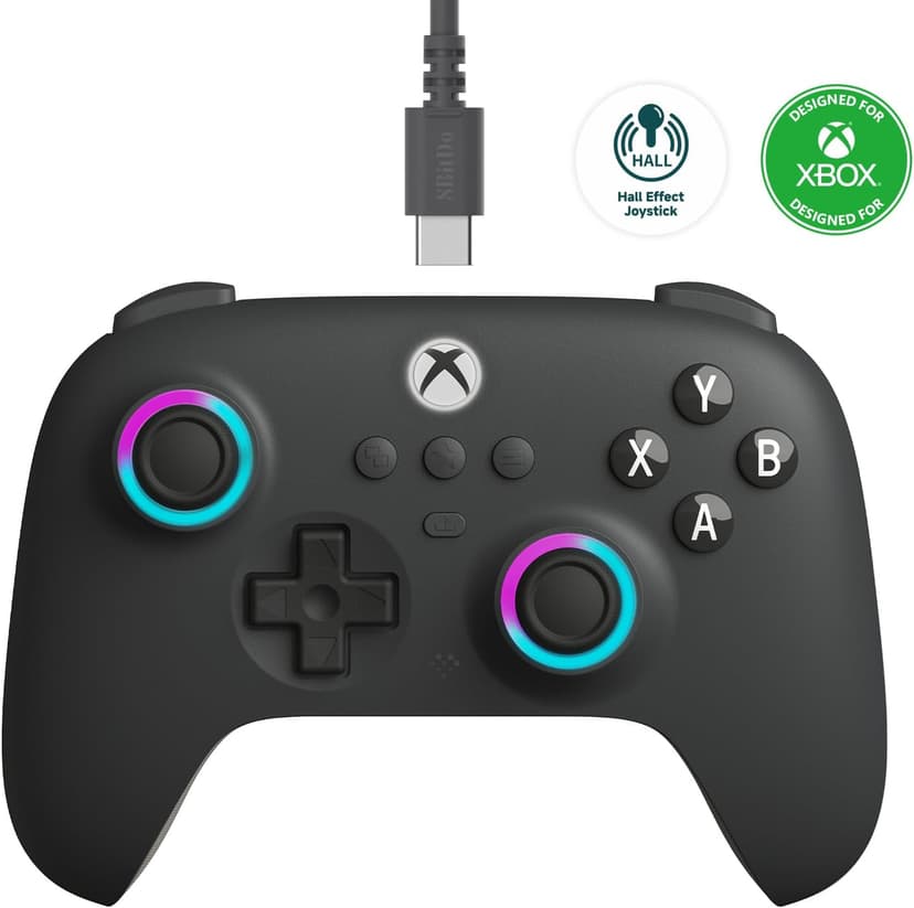 کنترلر بازی 8Bitdo کابلی Ultimate C برای Xbox خاکستری تیره کنترلر بازی 8Bitdo کابلی Ultimate C برای Xbox خاکستری تیره