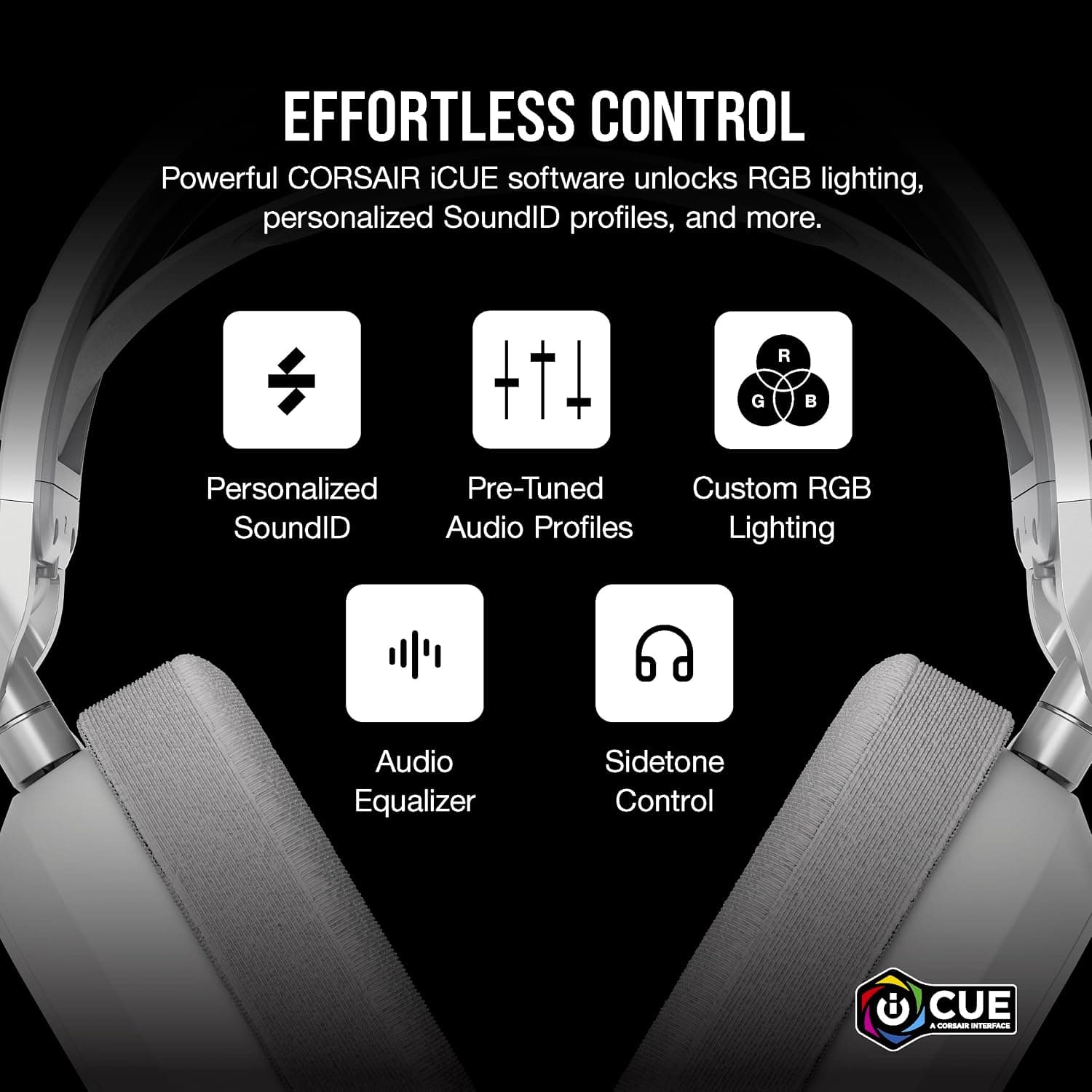 هدست گیمینگ بلوتوثی Corsair مدل HS80 MAX سفید با Dolby Atmos هدست گیمینگ بلوتوثی Corsair مدل HS80 MAX سفید با Dolby Atmos