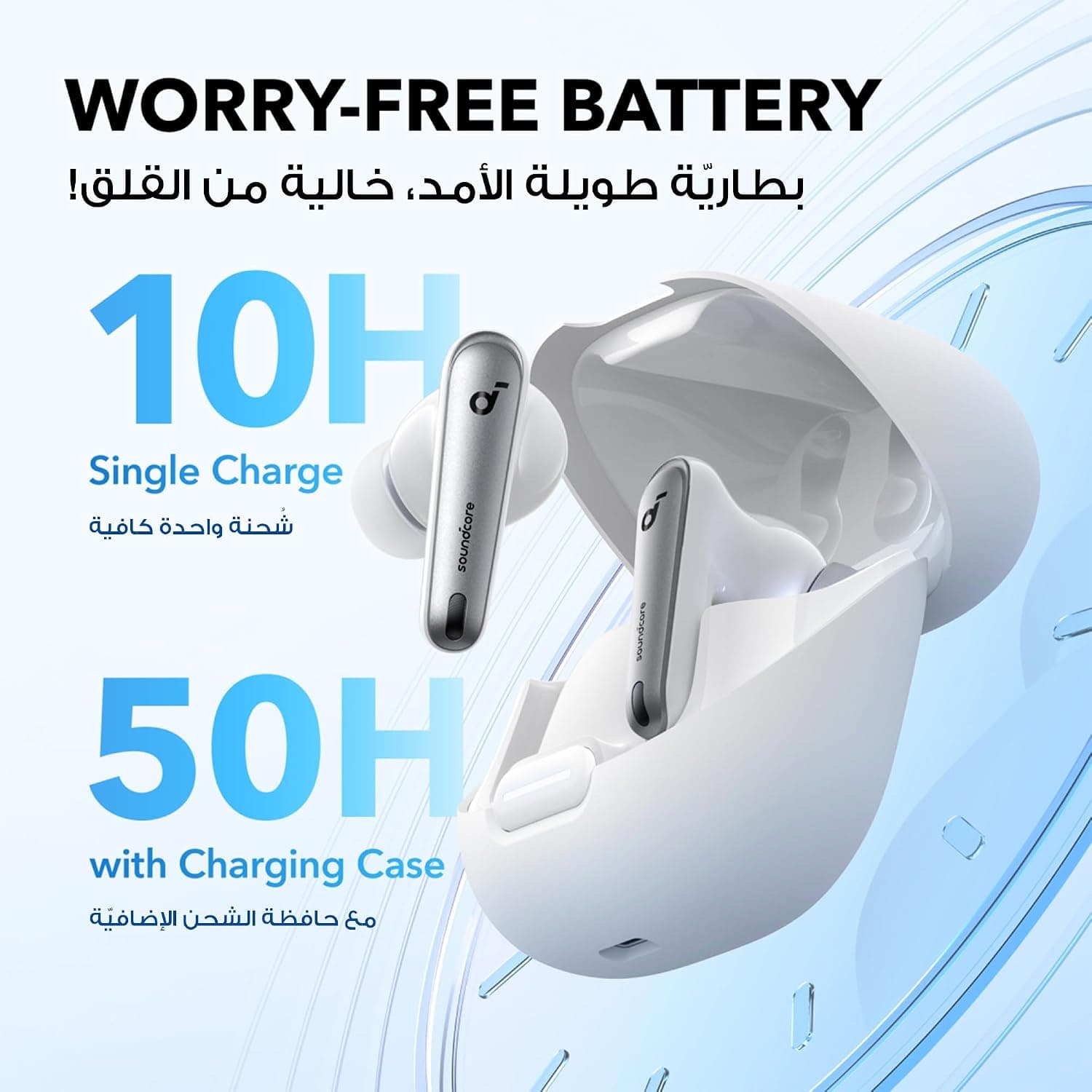 ایربادز Soundcore by Anker کاهش نویز 98.5% مدل Liberty 4 NC ایربادز Soundcore by Anker کاهش نویز 98.5% مدل Liberty 4 NC