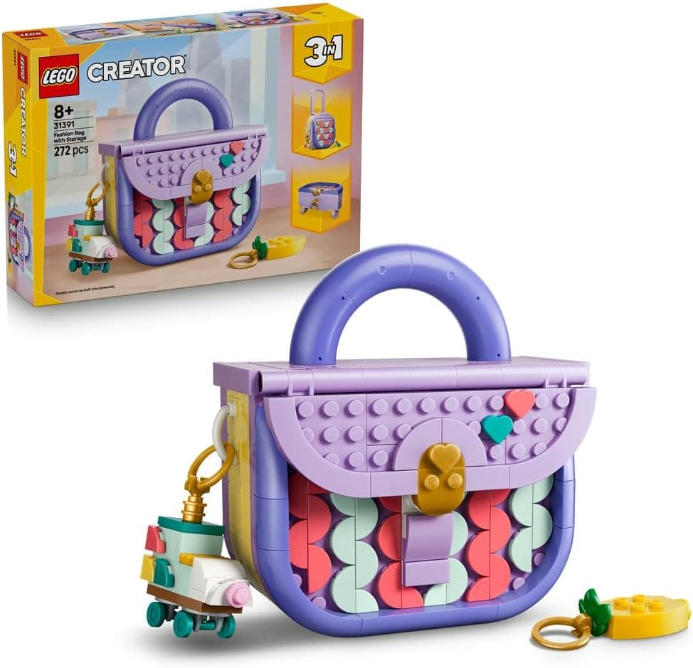 لگو کیف مدل Creator 3in1 Art Fashion Bag با فضای ذخیرهسازی 31391 لگو کیف مدل Creator 3in1 Art Fashion Bag با فضای ذخیرهسازی 31391