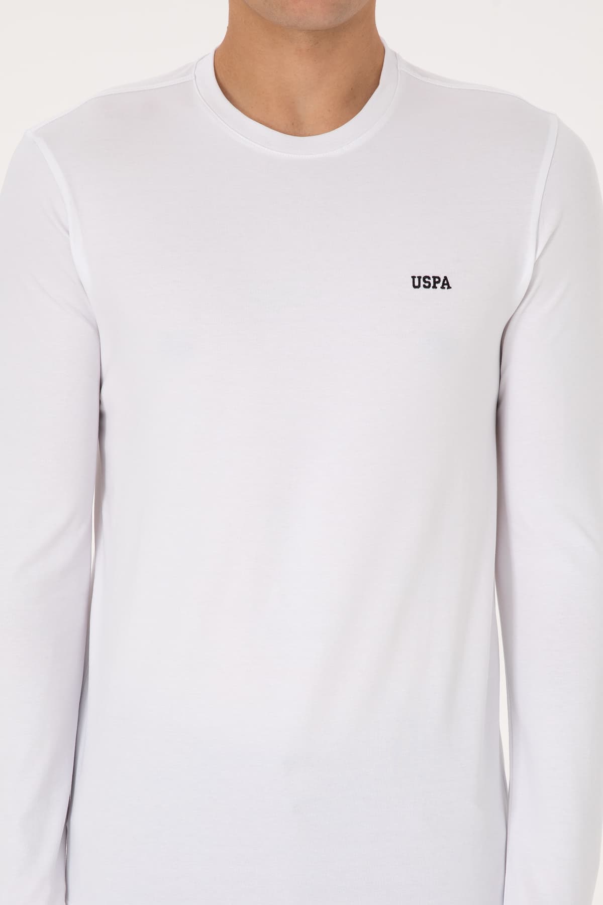 سوئیشرت مردانه U.S. Polo Assn. اسلیم فیت یقه گرد سفید Süprem Basic مدل 50313744-VR013 سوئیشرت مردانه U.S. Polo Assn. اسلیم فیت یقه گرد سفید Süprem Basic مدل 50313744-VR013