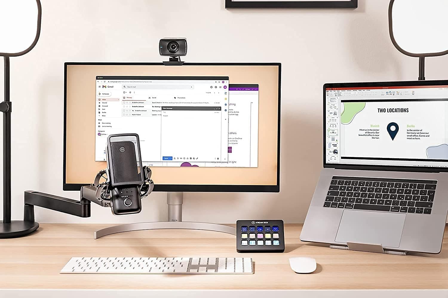 بازوی میکروفون Elgato مدل Wave Mic Arm LP با کانال مدیریت کابل و گیره رومیزی بازوی میکروفون Elgato مدل Wave Mic Arm LP با کانال مدیریت کابل و گیره رومیزی