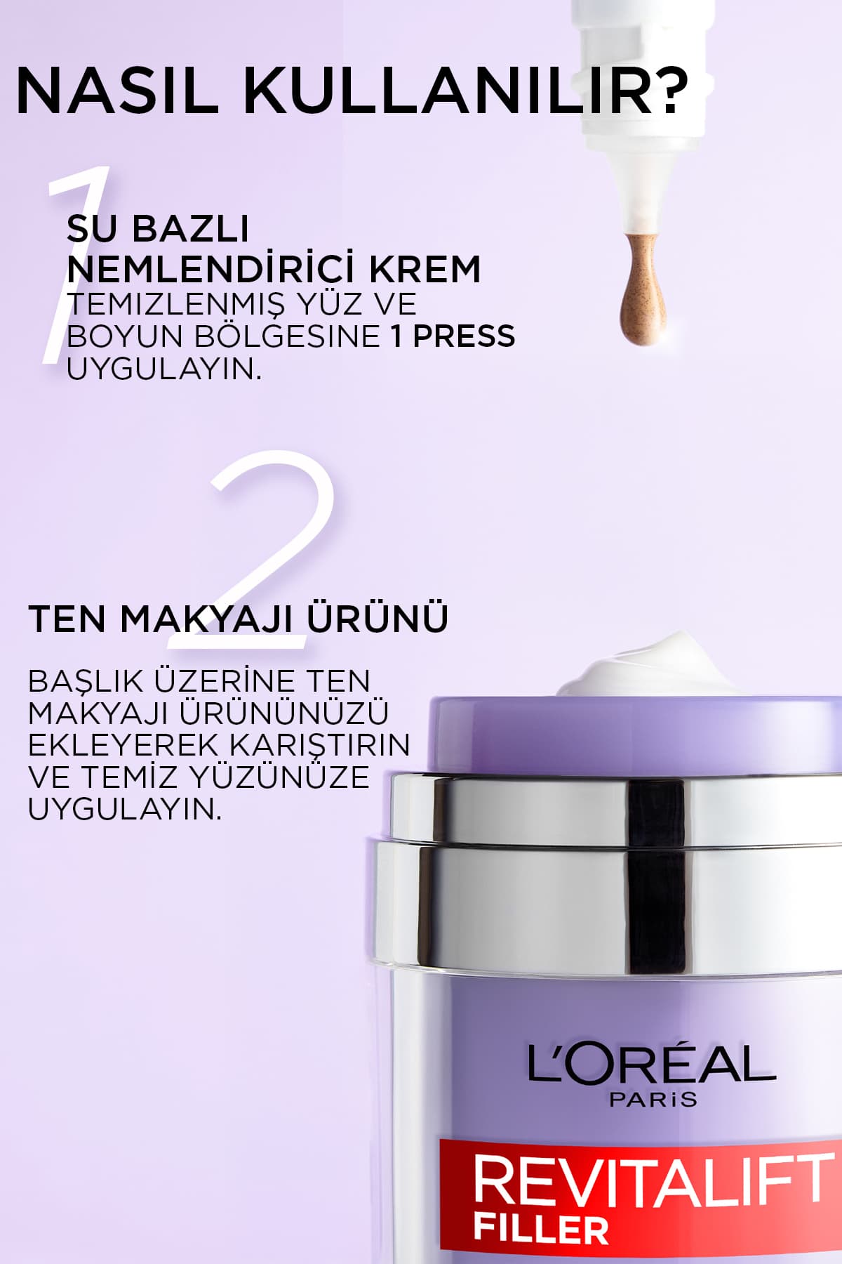 کرم مرطوبکننده صورت L'Oreal Paris Revitalift Filler حجمدهنده با پایه آب 50ml کرم مرطوبکننده صورت L'Oreal Paris Revitalift Filler حجمدهنده با پایه آب 50ml