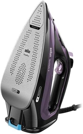 اتو Braun Texstyle 9 بنفش با بخاردهی 250 g، ترموستات قابل تنظیم، کفی 3D Superceramic Freegglide و مخزن 330 ml مدل SI9661VI اتو Braun Texstyle 9 بنفش با بخاردهی 250 g، ترموستات قابل تنظیم، کفی 3D Superceramic Freegglide و مخزن 330 ml مدل SI9661VI