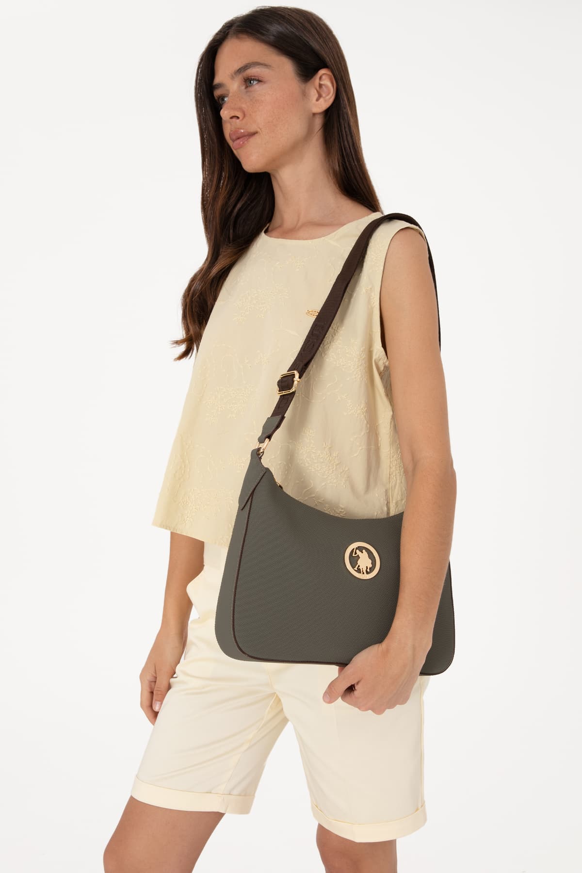 کیف دوشی زنانه U.S. Polo Assn. خاکی روشن مدل 50293684-VR183 کیف دوشی زنانه U.S. Polo Assn. خاکی روشن مدل 50293684-VR183