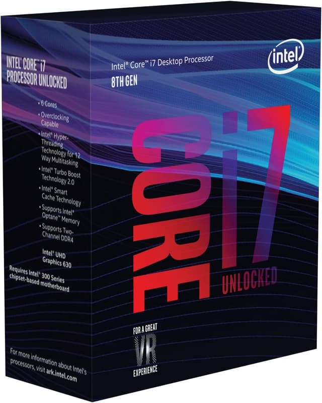 پردازنده دسکتاپ Intel Core i7-8700K نسل هشتم شش هسته LGA1151 مدل BX80684I78700K پردازنده دسکتاپ Intel Core i7-8700K نسل هشتم شش هسته LGA1151 مدل BX80684I78700K