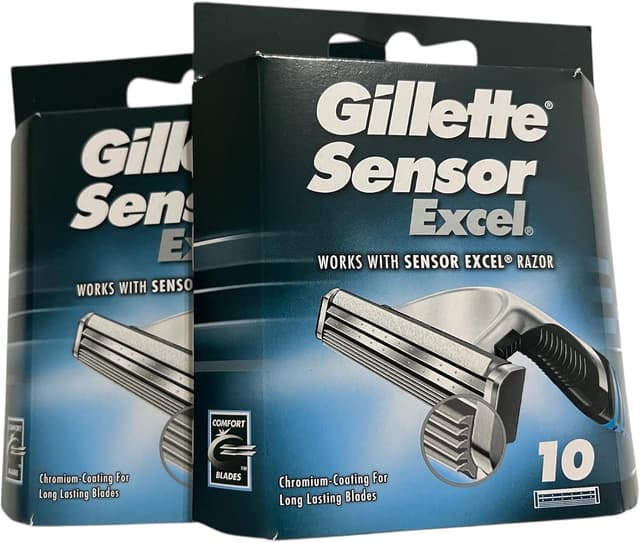 تیغ یدک مردانه Gillette Sensor Excel 10 عددی بسته 2 تایی تیغ یدک مردانه Gillette Sensor Excel 10 عددی بسته 2 تایی