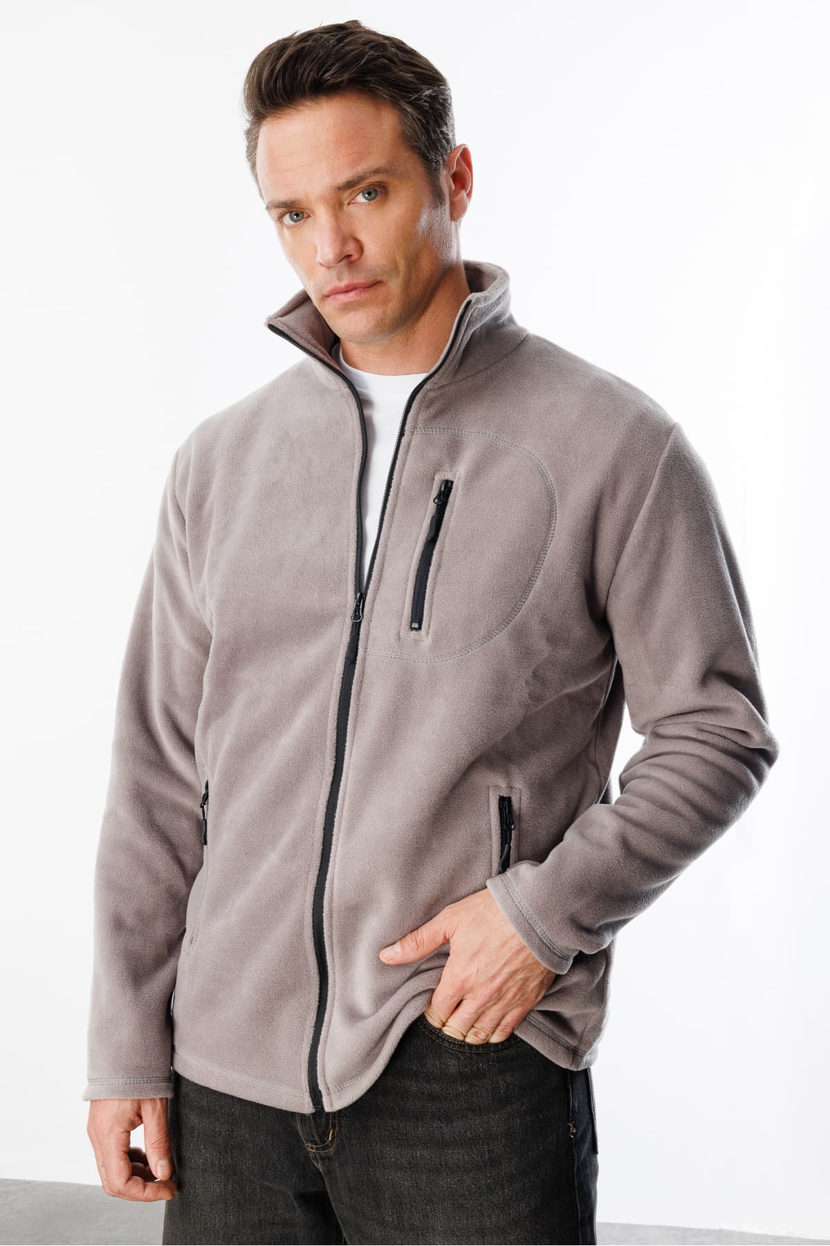 ژاکت پولار مردانه GENIUS STORE تمامزیپ سهجیبه آوتدور Tactical Flecee مدل Polar-gns ژاکت پولار مردانه GENIUS STORE تمامزیپ سهجیبه آوتدور Tactical Flecee مدل Polar-gns