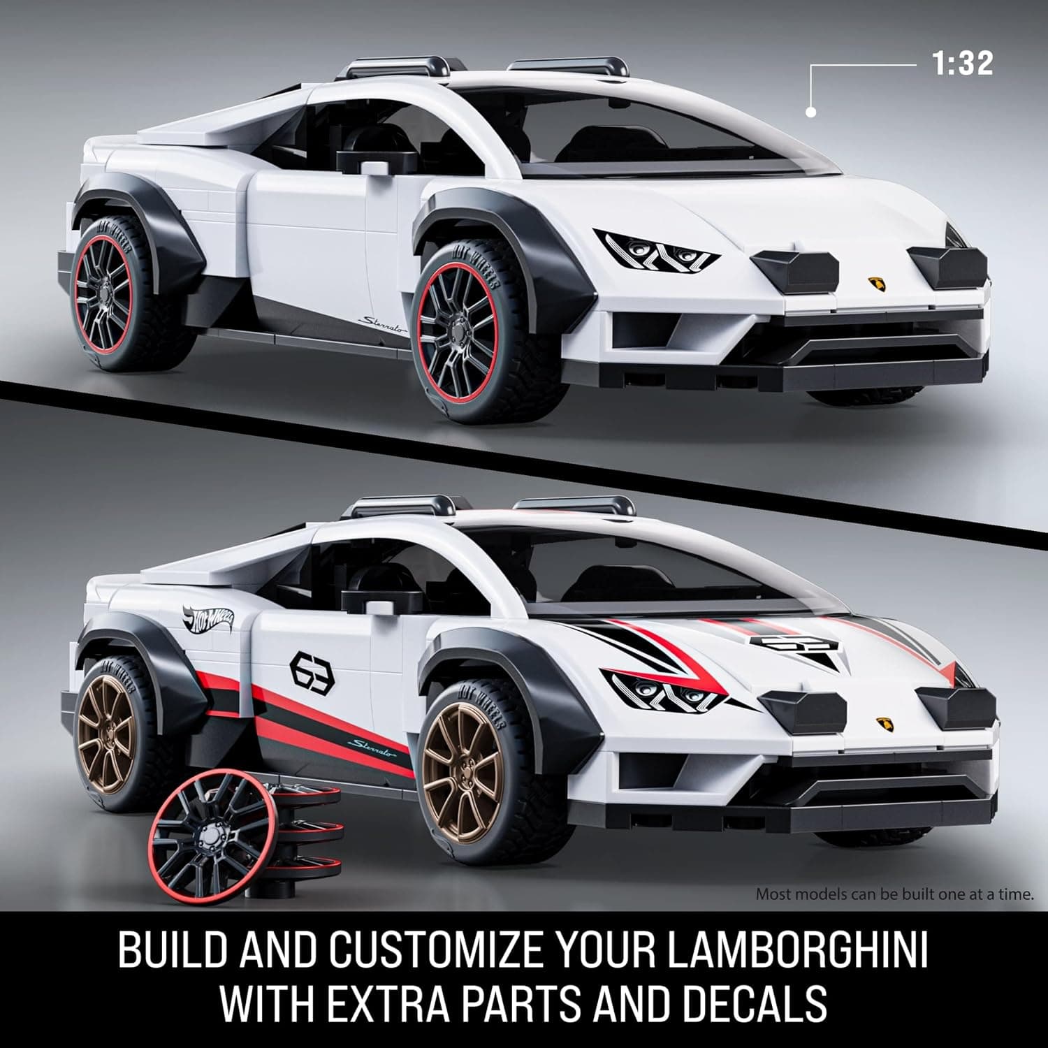 ماشین اسباب بازی Mattel Hot Wheels Brick Shop Speed Series مدل Lambo ماشین اسباب بازی Mattel Hot Wheels Brick Shop Speed Series مدل Lambo