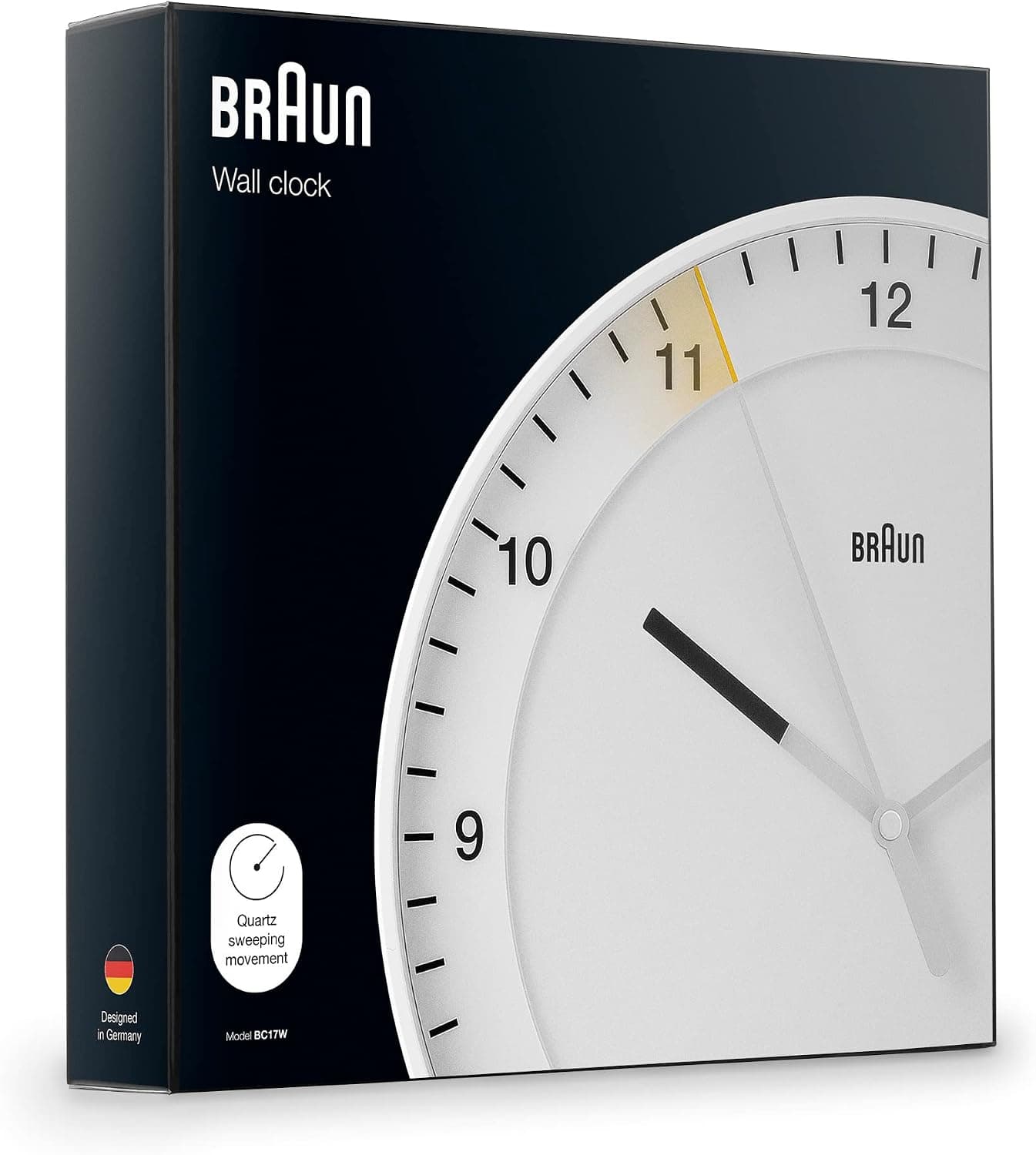 ساعت دیواری آنالوگ Braun کلاسیک بیصدا سفید 30cm مدل BC17W ساعت دیواری آنالوگ Braun کلاسیک بیصدا سفید 30cm مدل BC17W