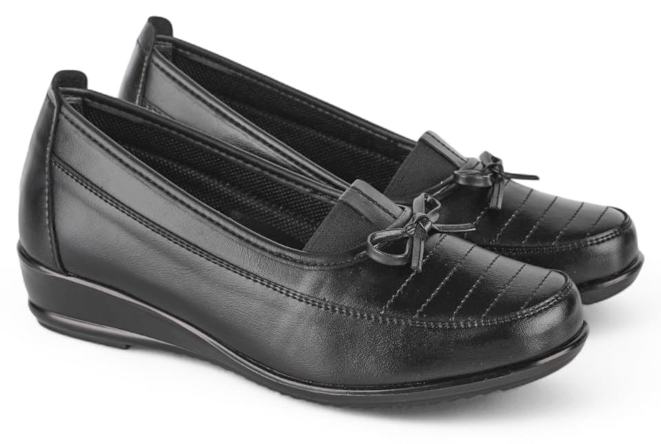 کفش زنانه ERN SHOES مشکی تمامارتوپدی با پشتیبانی پاشنه و داخل چرم طبیعی کفش زنانه ERN SHOES مشکی تمامارتوپدی با پشتیبانی پاشنه و داخل چرم طبیعی