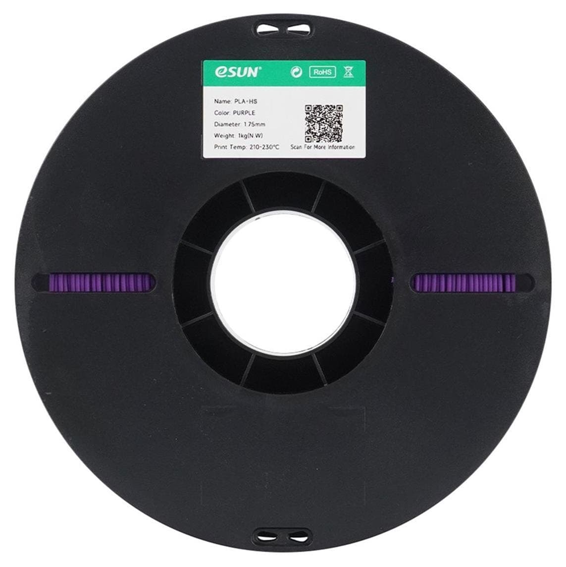 فیلامنت eSun بنفش پرسرعت 1.75mm 1kg قرقره مدل PLA+HS فیلامنت eSun بنفش پرسرعت 1.75mm 1kg قرقره مدل PLA+HS
