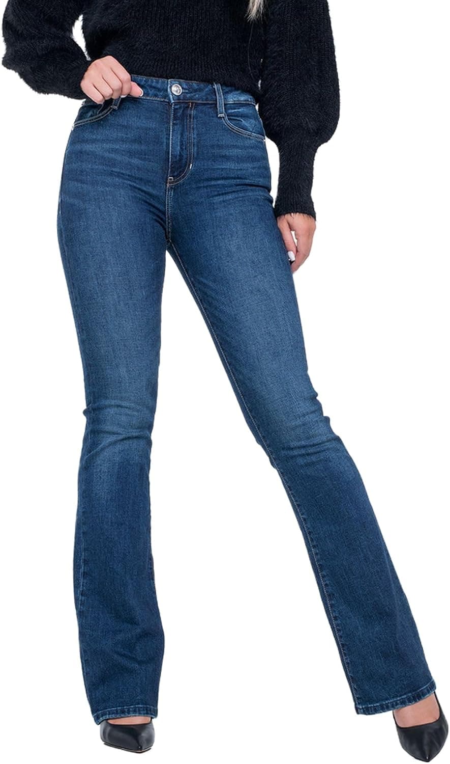 شلوار زنانه GUESS جین فیت معمولی کمر معمولی Brooklyn مدل W4BA0MD5GN3 شلوار زنانه GUESS جین فیت معمولی کمر معمولی Brooklyn مدل W4BA0MD5GN3