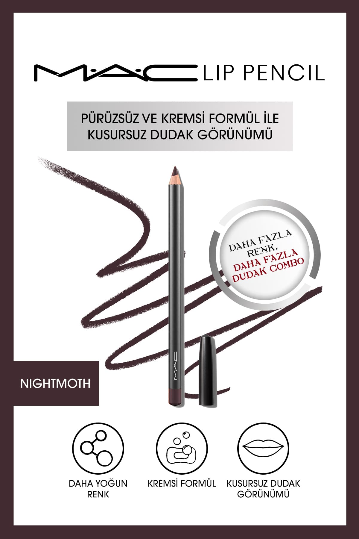 مداد لب Mac کرمی و ماندگار آلویی 1.45g مداد لب Mac کرمی و ماندگار آلویی 1.45g