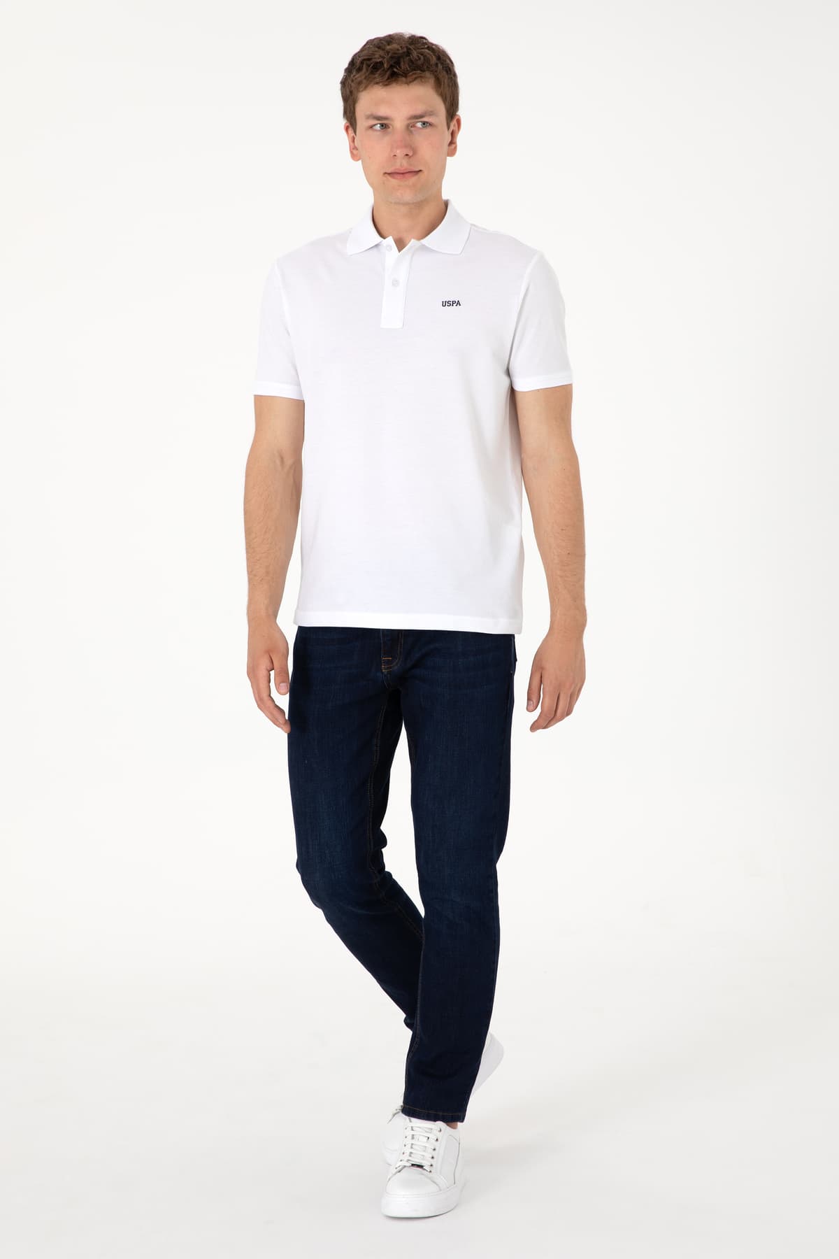 تیشرت مردانه یقه پولو U.S. Polo Assn. سفید فیت معمولی مدل 50306007-VR013 تیشرت مردانه یقه پولو U.S. Polo Assn. سفید فیت معمولی مدل 50306007-VR013