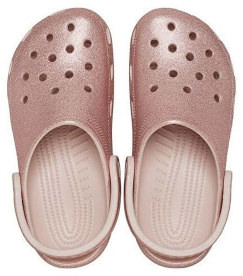 کفش کلاگ یونیسکس Crocs Classic Glitter پودری مدل 205942_6WV کفش کلاگ یونیسکس Crocs Classic Glitter پودری مدل 205942_6WV