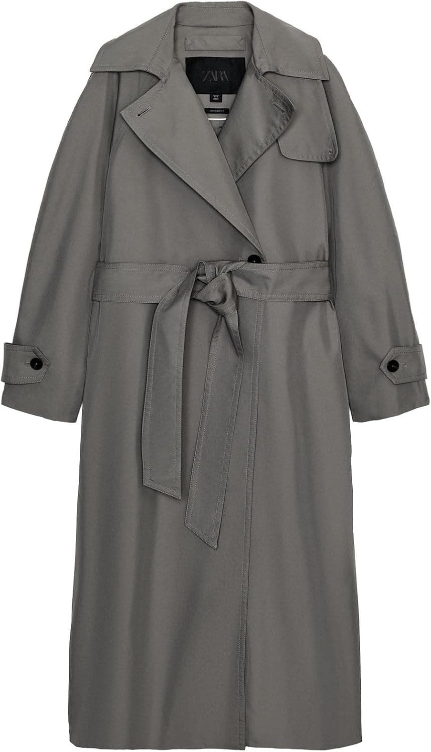 ترنچکت مردانه Zara ZW Collection کمربندی اورسایز ترنچکت مردانه Zara ZW Collection کمربندی اورسایز