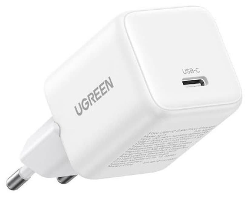 شارژر سریع Ugreen تکپورت USB-C 30W با فناوری GaN سفید شارژر سریع Ugreen تکپورت USB-C 30W با فناوری GaN سفید