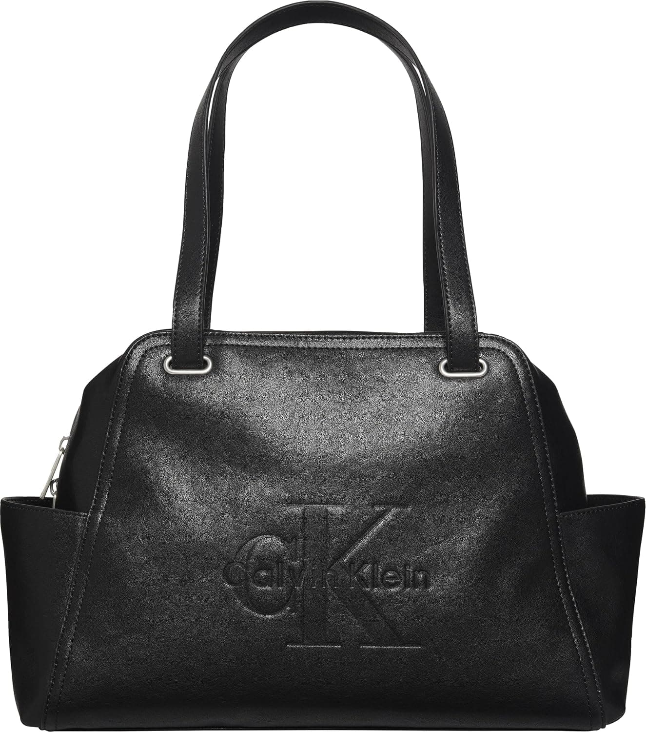 کیف زنانه Calvin Klein با لوگو و بند دوشی مدل LV04F3689GUB1 کیف زنانه Calvin Klein با لوگو و بند دوشی مدل LV04F3689GUB1