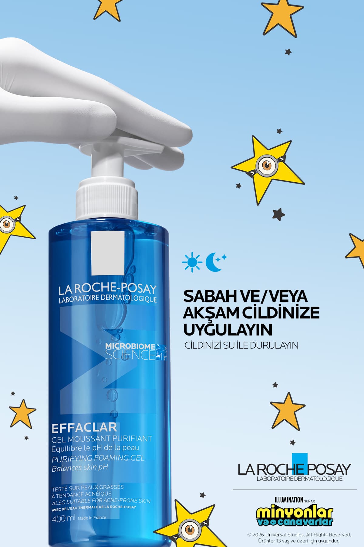 ژل پاککننده و تصفیهکننده صورت برای پوستهای چرب و مستعد آکنه La Roche Posay Effaclar 400 ml ژل پاککننده و تصفیهکننده صورت برای پوستهای چرب و مستعد آکنه La Roche Posay Effaclar 400 ml
