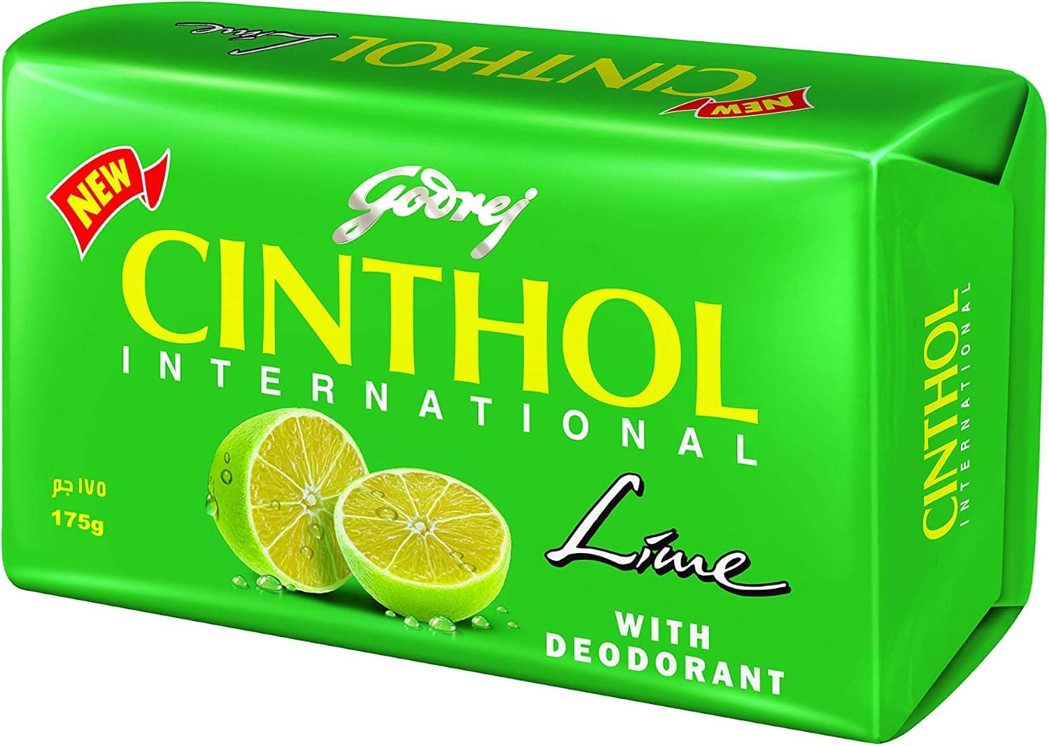 صابون قالبی Cinthol با محافظت 99.9% در برابر میکروبها، لیمو، دئودورانت، 175G، بسته 4 عددی، سبز صابون قالبی Cinthol با محافظت 99.9% در برابر میکروبها، لیمو، دئودورانت، 175G، بسته 4 عددی، سبز