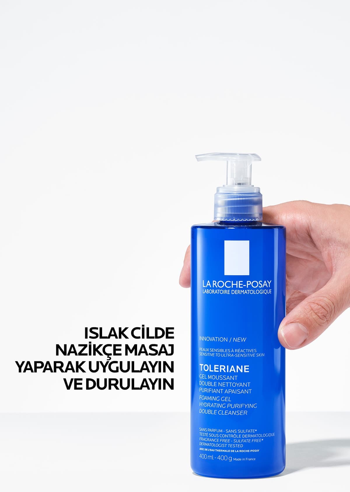 ژل پاککننده صورت برای انواع پوست La Roche Posay Toleriane با اثر مرطوبکنندگی 400 ml ژل پاککننده صورت برای انواع پوست La Roche Posay Toleriane با اثر مرطوبکنندگی 400 ml