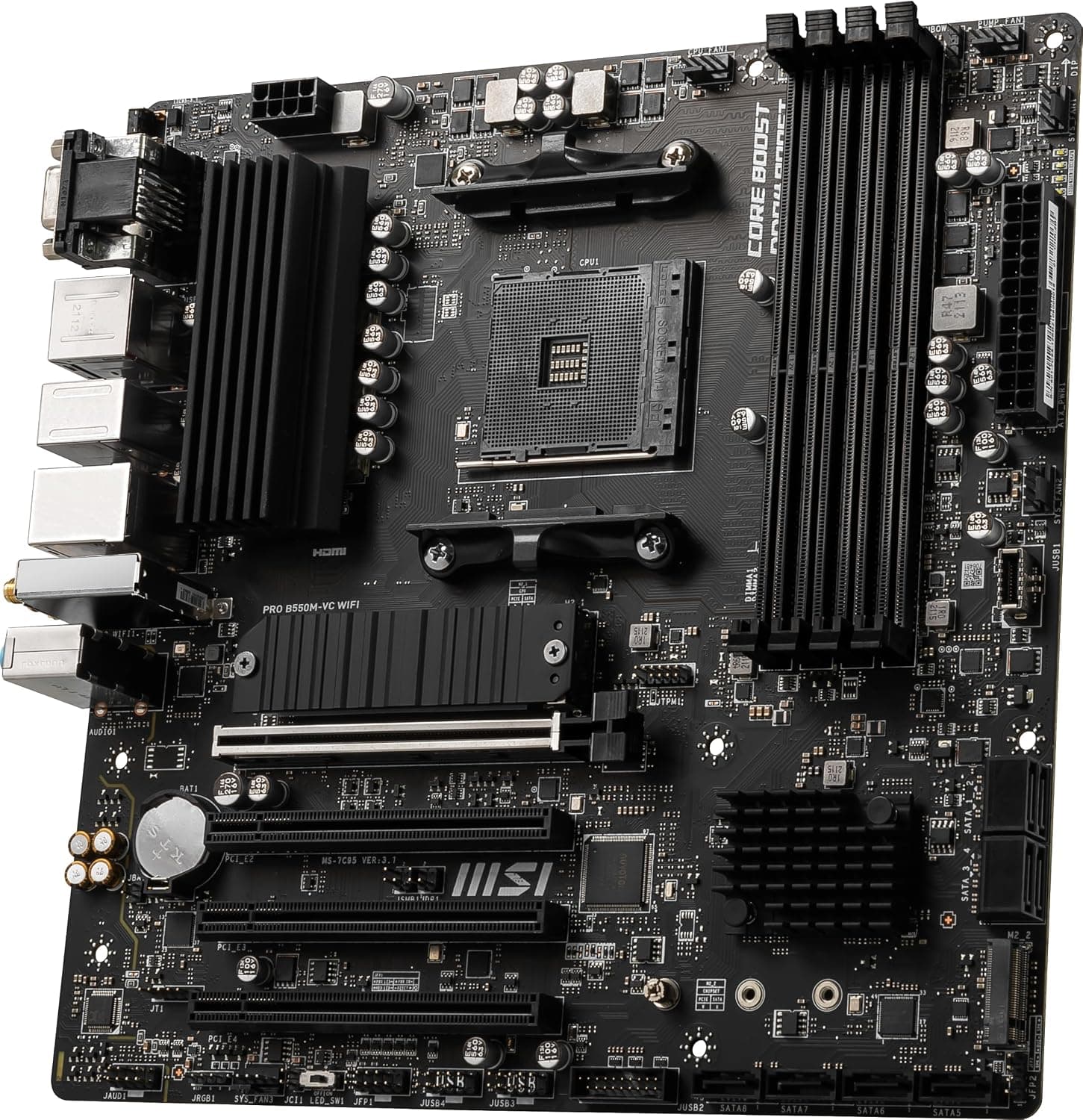 مادربرد MSI سوکت AMD AM4 مدل PRO B550M-VC WiFi ProSeries مادربرد MSI سوکت AMD AM4 مدل PRO B550M-VC WiFi ProSeries