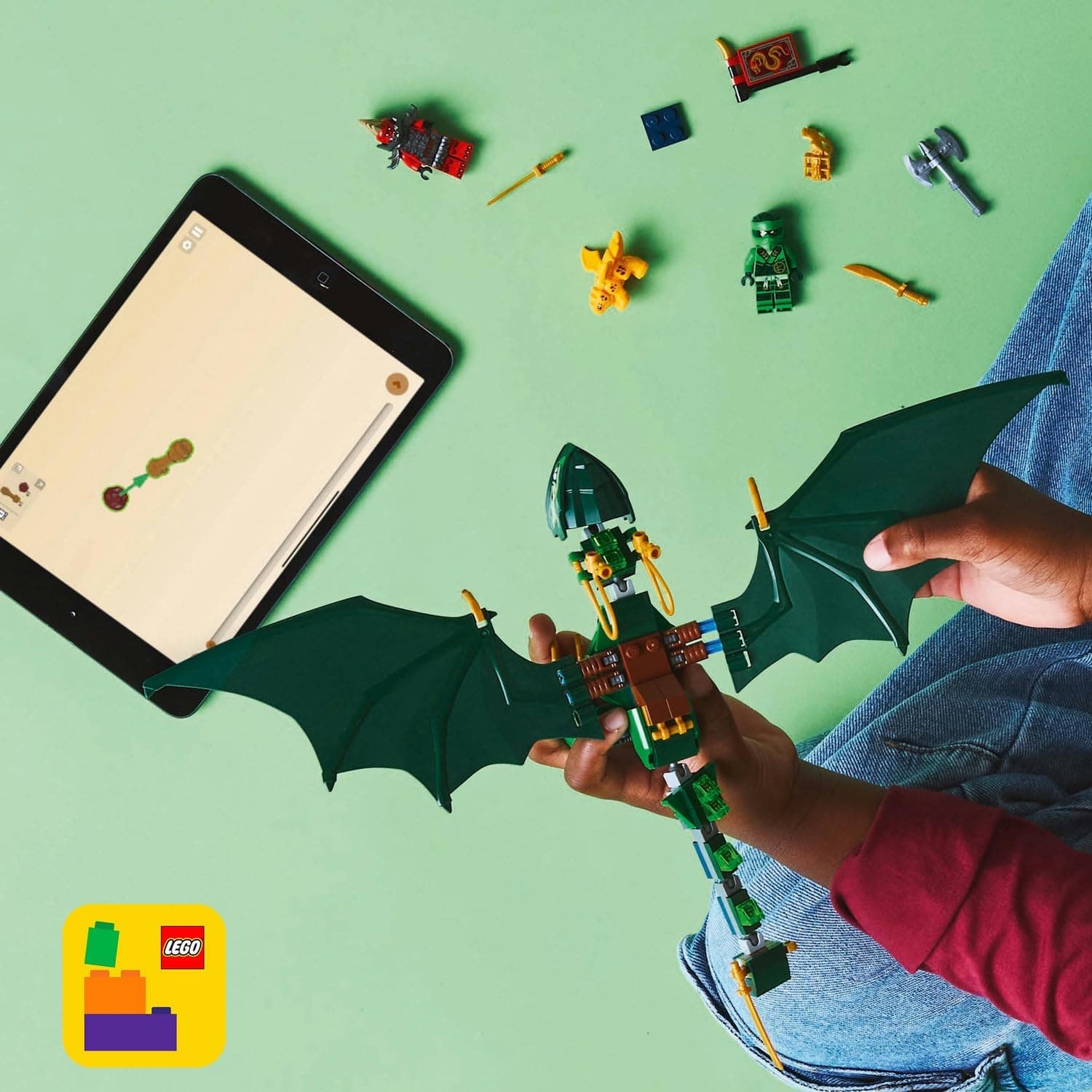 لگو NINJAGO اژدهای جنگل سبز لوید مدل 71829 لگو NINJAGO اژدهای جنگل سبز لوید مدل 71829