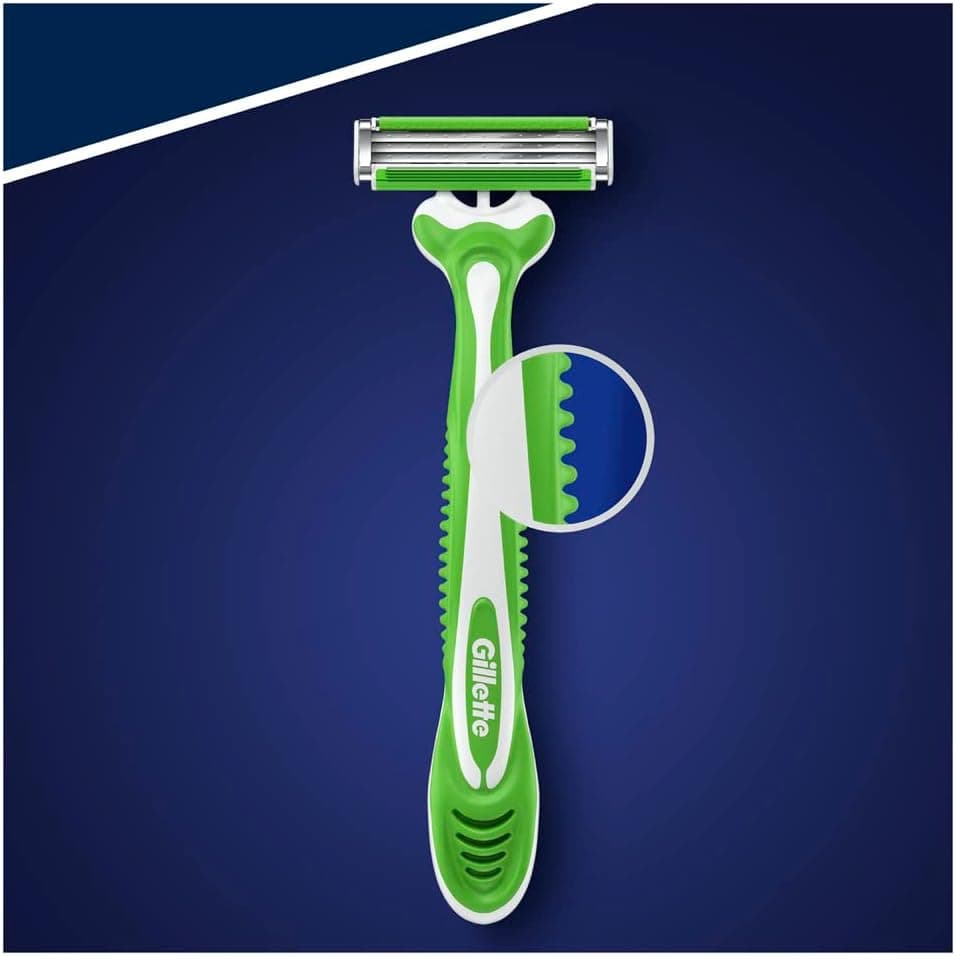 تیغ یکبار مصرف مردانه Gillette Blue 3 حساس 3 Count تیغ یکبار مصرف مردانه Gillette Blue 3 حساس 3 Count