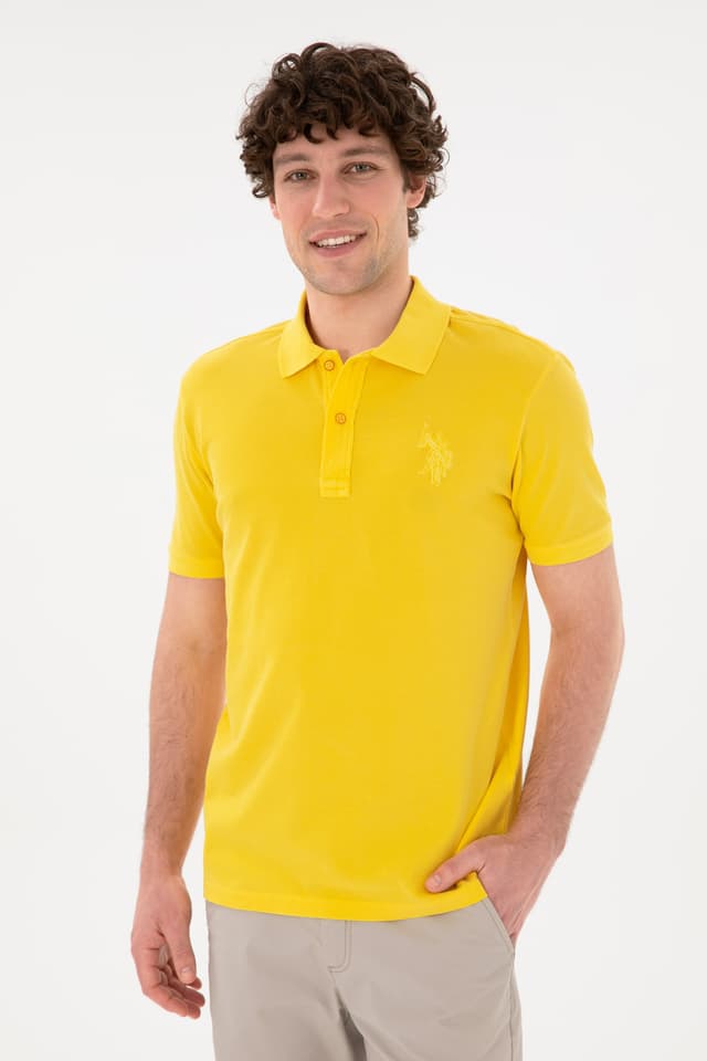 تیشرت مردانه U.S. Polo Assn. یقه پولو فیت اسلیم زرد مدل 50294207-VR044 تیشرت مردانه U.S. Polo Assn. یقه پولو فیت اسلیم زرد مدل 50294207-VR044